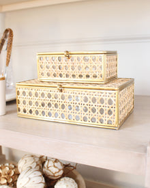  Natural Cane Wicker Decor Box - 3 Sizes Available