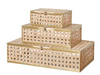 Natural Cane Wicker Decor Box - 3 Sizes Available