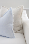 Sky Blue Linen Pillow - 3 Sizes Available