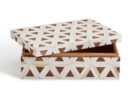 Wood & Bone Patterned Box