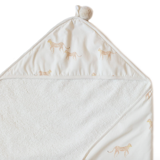 Cheetah Hooded Towel