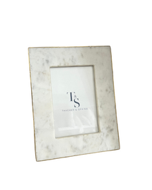  4x6 Marble Frame with Gold Edging