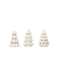  Mini White Ceramic Trees - 3 Styles Available