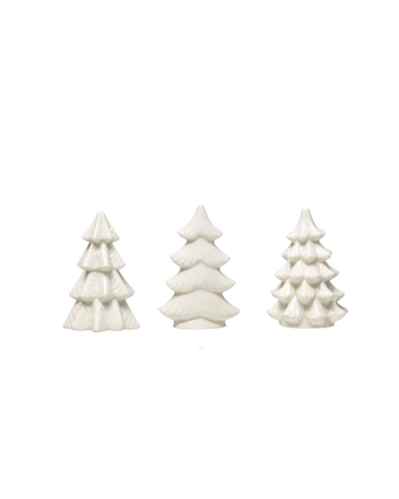 Mini White Ceramic Trees - 3 Styles Available