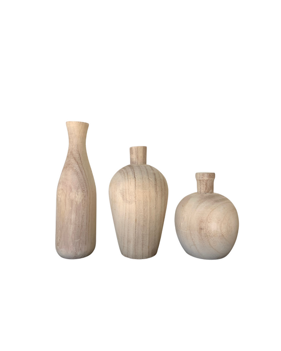 Remy Wooden Vases