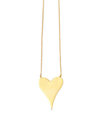  Gold Heart Necklace - Large