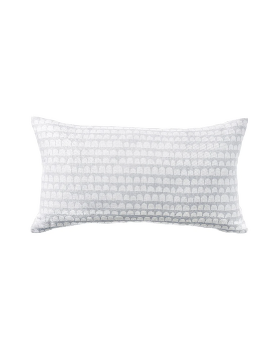 Hannu 12x21 Pillow - White/Light Blue