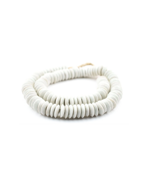 Home Beads - Milky White Small