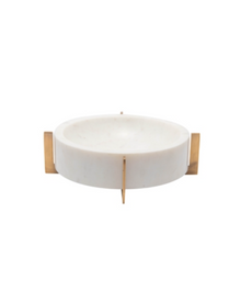  Marble & Brass Bowl